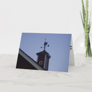 "The Rooster Points the Way" Gratulatorkarte Karte