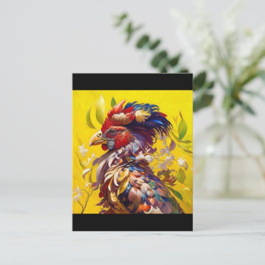 the rooster postkarte (Stehend Vorderseite)