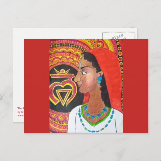 The Root Chakra (Lam) Postcard Postkarte (Vorne/Hinten)