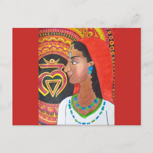 The Root Chakra (Lam) Postcard Postkarte (Vorderseite)