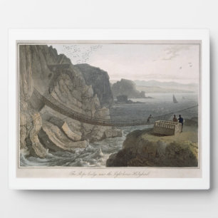 The Rope Bridge near the Lighthouse, Holyhead, for Fotoplatte