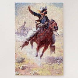 The Roping Range Cowboy William Robinson Leigh Puzzle