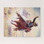 The Roping Range Cowboy William Robinson Leigh Puzzle (Horizontal)