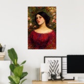 The Rose Bower by John William Waterhouse Poster (Heimbüro)
