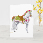 The Rose Horse Card Karte (Gelbe Blume)
