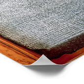 The Rosetta Stone, from Fort St. Julien, Poster (Ecke)