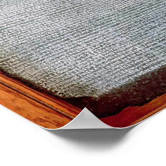 The Rosetta Stone, from Fort St. Julien, Poster (Ecke)