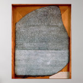The Rosetta Stone, from Fort St. Julien, Poster (Vorne)