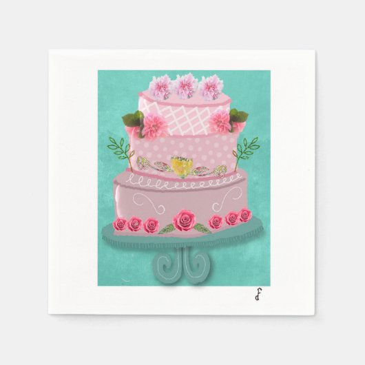 The RosyCelebration Serviette (Vorderseite)