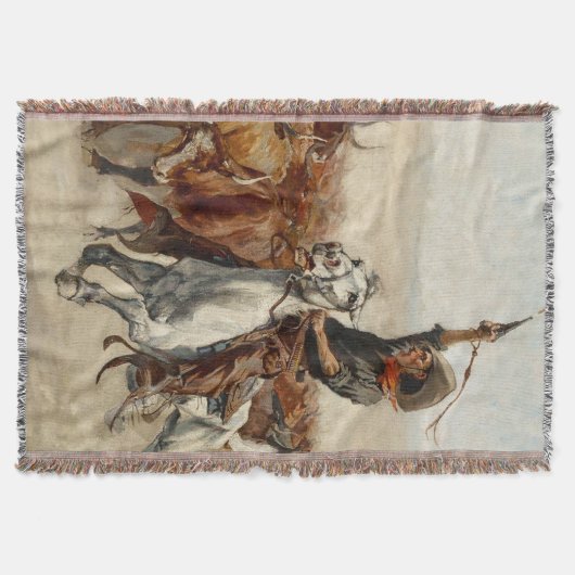 The Roundup Western Art von Frederic Remington Decke (Vorderseite)