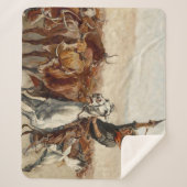 The Roundup Western Art von Frederic Remington Sherpadecke (Vorderseite)