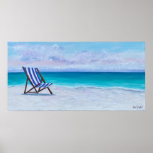 The Royal Blue Chair Poster - von Just Dahl