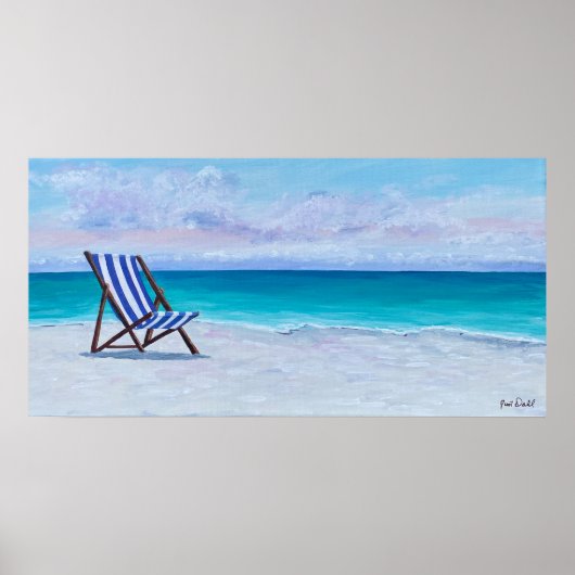 The Royal Blue Chair Poster - von Just Dahl (Vorne)