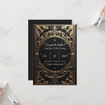 The Royal Choice: "Royal Baroque Wedding Invitatio