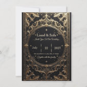The Royal Choice: "Royal Baroque Wedding Invitatio Einladung (Vorderseite)