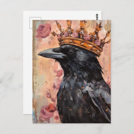 The Royal Crow Postkarte (Vorne/Hinten)