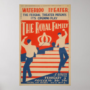 The Royal Family Vintag WPA Poster
