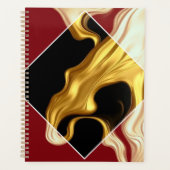 The Royal Flow Planner: Regal Crimson & Gold QR Planer (Vorderseite)