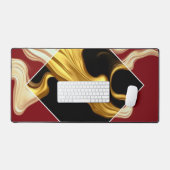The Royal Flow Regal Crimson Diamond Liquid Gold Schreibtischunterlage (Tastatur & Maus)