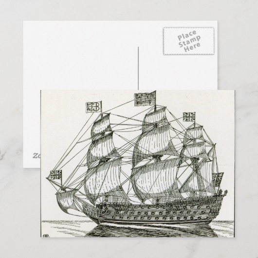 The Royal George Postkarte (Vorne/Hinten)