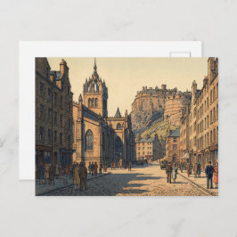 The Royal Mile at Edinburgh J Postkarte