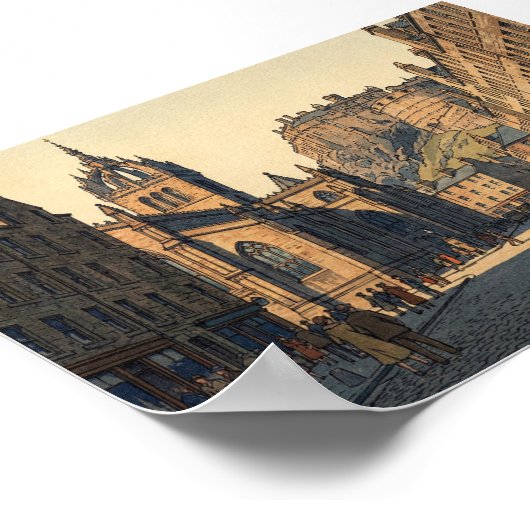 The Royal Mile at Edinburgh  Poster (Ecke)