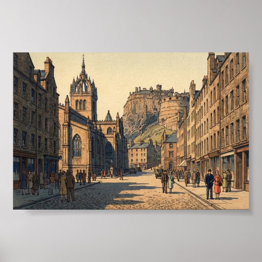The Royal Mile at Edinburgh  Poster (Vorne)