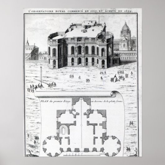 The Royal Observatory in Paris, 1741 Poster (Vorne)