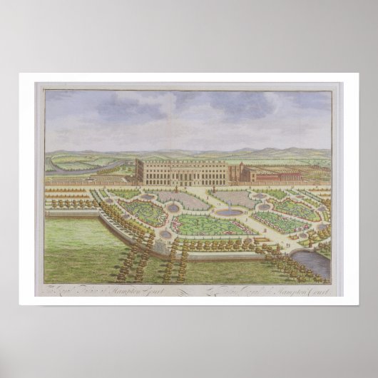 The Royal Palace of Hampton Court, from 'Survey of Poster (Vorne)