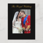 The Royal Wedding Prince William Kate Middleton Postkarte (Vorderseite)