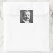 The Rt Hon Andrew Bonar Law M.P. Quadratischer Aufkleber (Tasche)
