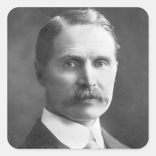 The Rt Hon Andrew Bonar Law M.P. Quadratischer Aufkleber (Vorderseite)