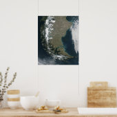 The rugged, snow-capped Andes Poster (Küche)