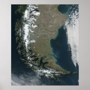 The rugged, snow-capped Andes Poster