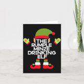 The Rumple Minze Drinking Elf Funny Whiskey  Karte (Vorderseite)