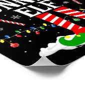 The Running Elf Xmas Running Funny Runner Christma Poster (Ecke)