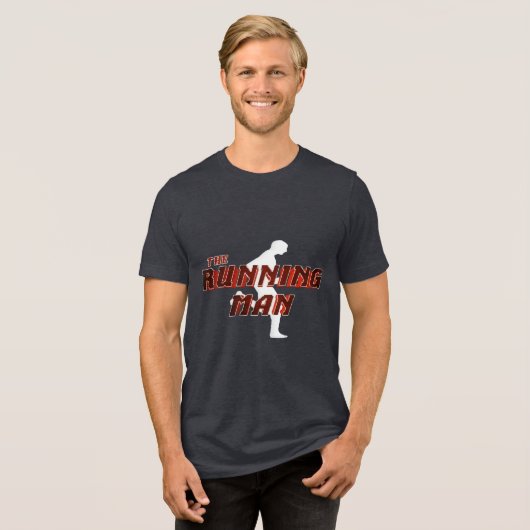 The Running Man Tri-Blend Shirt (Vorderseite voll)