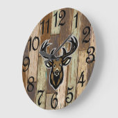 The Rustic Hunter  Large Clock Große Wanduhr (Winkel)