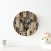 The Rustic Hunter  Large Clock Große Wanduhr (Zuhause)
