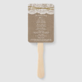 The Rustic Twine Bow Wedding Collection - Programm Fächer (Rückseite)