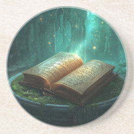 The Sacred Book of Moss and Magic Getränkeuntersetzer