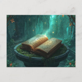 The Sacred Book of Moss and Magic Postkarte