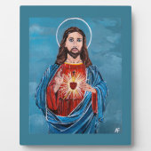 The Sacred Heart Painting by Alfred Fox Fotoplatte (Vorderseite)