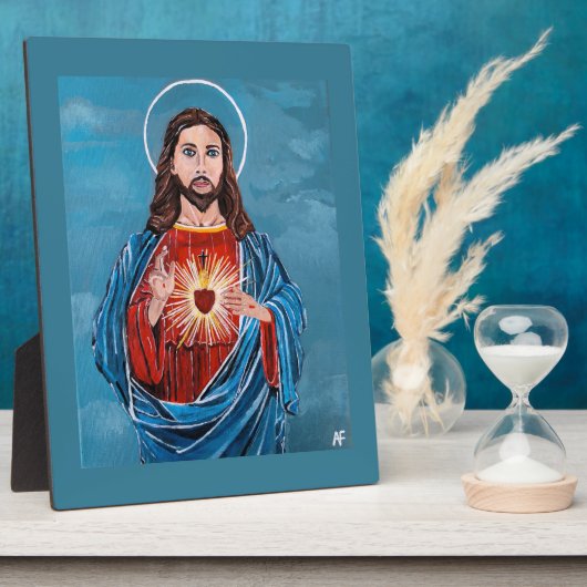 The Sacred Heart Painting by Alfred Fox Fotoplatte (Seite)