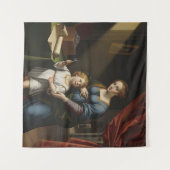 The Sacred Key's Secret: Renaissance Madonna & Ch Wandteppich (Vorderseite (Horizontal))