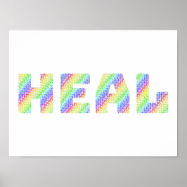 The Sacred Permission: Allow Yourself to HEAL Rain Poster