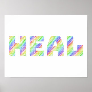 The Sacred Permission: Allow Yourself to HEAL Rain Poster