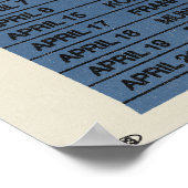 The Sacred Souls 2023 Europe Tour Poster (Ecke)