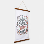 The Safest Harbor Is Mother's Arms Wandteppich Mit Holzrahmen (Gewinkelt)