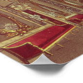 The Saloon, Buckingham Palace Poster (Ecke)